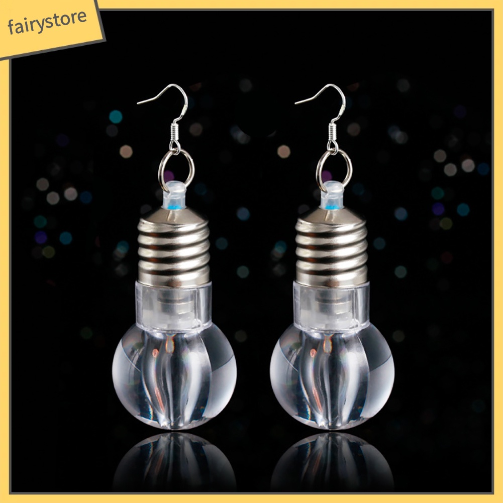 Hoa Tai Hình Bóng Đèn Led Độc Đáo