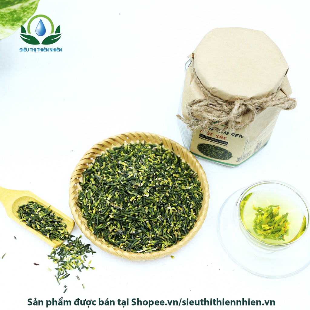 Trà tâm sen sấy khô Mộc Sắc 1kg, trà giúp hạ huyết áp cao cấp của Siêu Thị Thiên Nhiên