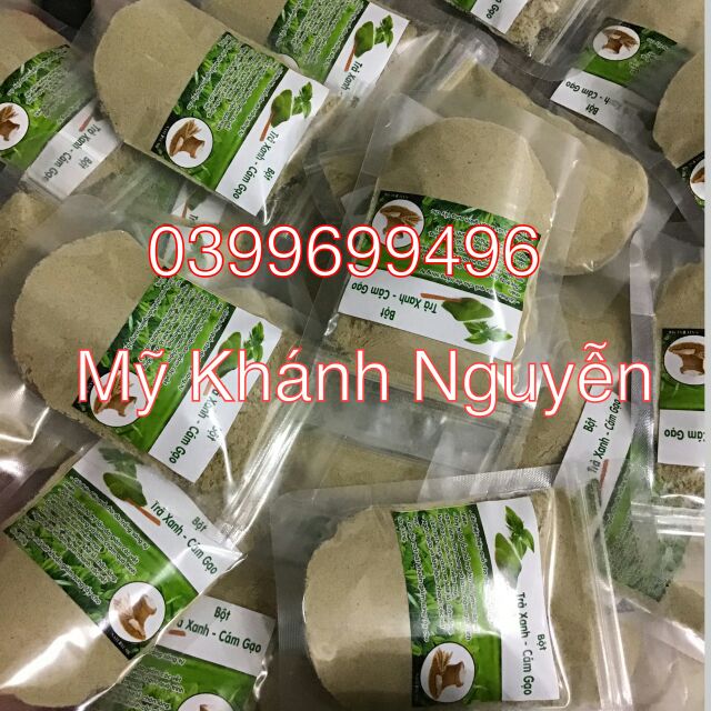 100 gói cám gạo trà xanh