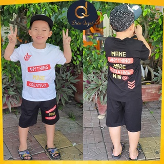 Đồ trẻ em bé trai đồ thun mát cho bé trai có size đại, chất thun cotton 100% mát mềm mịn A204 - Diễm Quỳnh