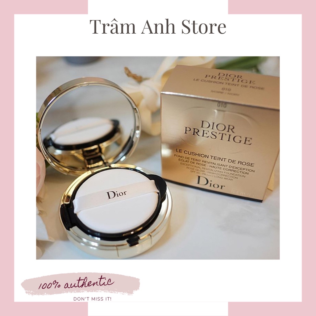 (CÓ SẴN) PHẤN NƯỚC DIOR PRESTIGE LE CUSHION TEINT DE 010 IVORY SPF 50 4G