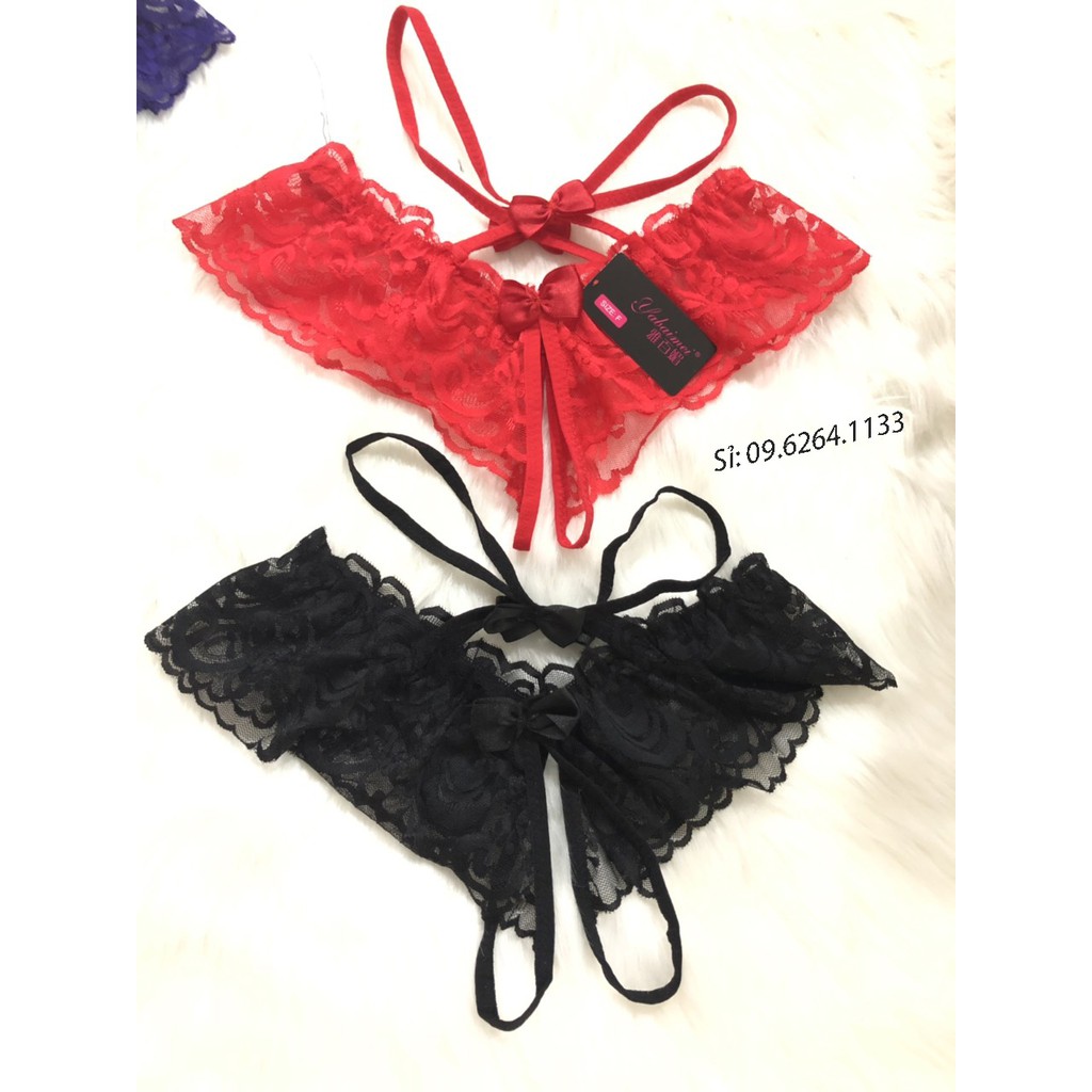 [Mã WASKT410K giảm 10K đơn 50K] Quần lót lọt khe sexy gợi cảm - khoét đũng - Đồ ngủ gợi cảm ( QUẦN LOT ĐINH Nơ) | BigBuy360 - bigbuy360.vn