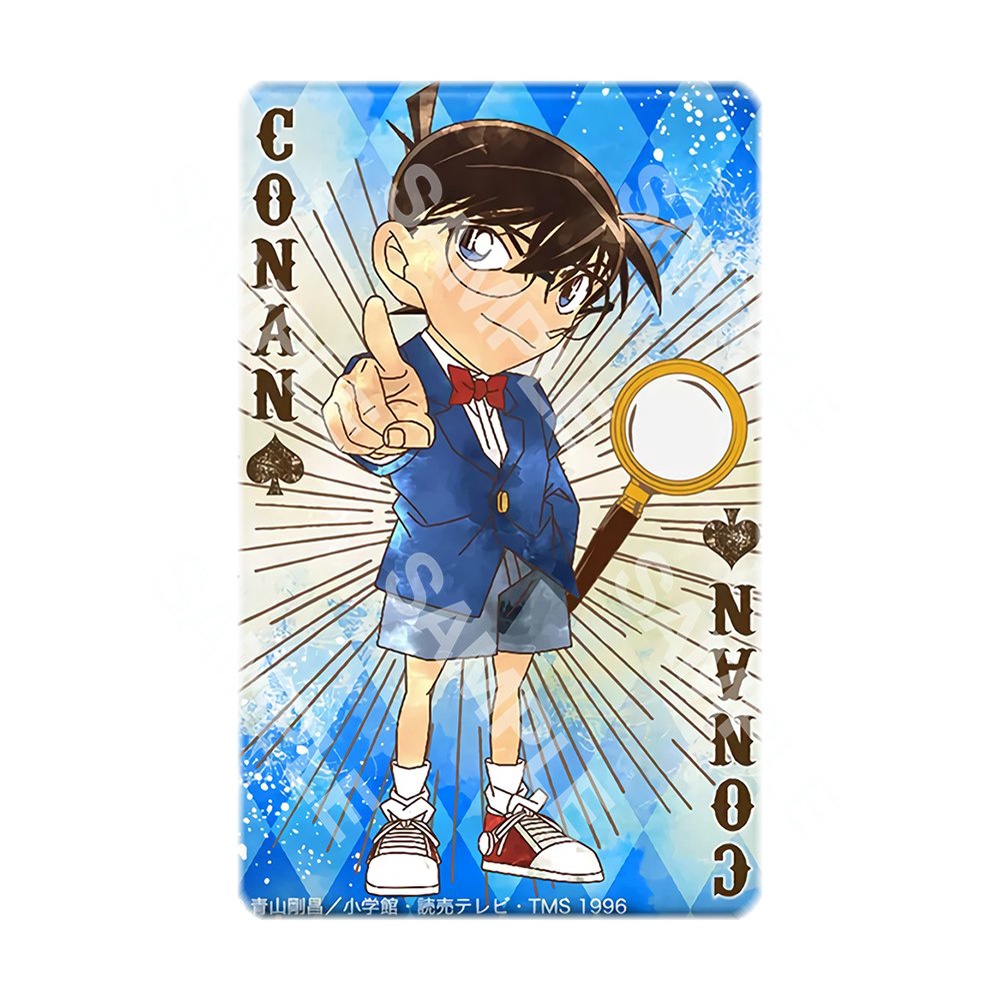 Ảnh card bo góc in hình DETECTIVE CONAN ver POKER - Thám Tử Lừng Danh thẻ bo viền 5*8cm 1 tấm