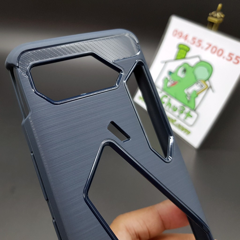 [Ảnh Thật] Ốp Lưng ASUS ROG 5/ ROG 5 Pro/ ROG 5 Ultimate Phone ZS673KS Dẻo Carbon Phay Xước Chống Sốc