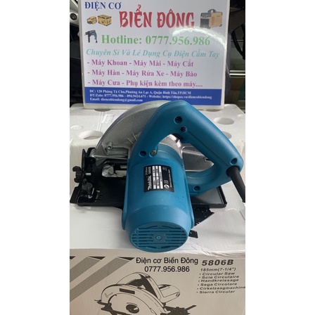Máy cưa gỗ 🎁 FREESHIP 🎁 Máy cưa dĩa MAKITA 5806B-185mmvới công suất 1200W mạnh mẽ