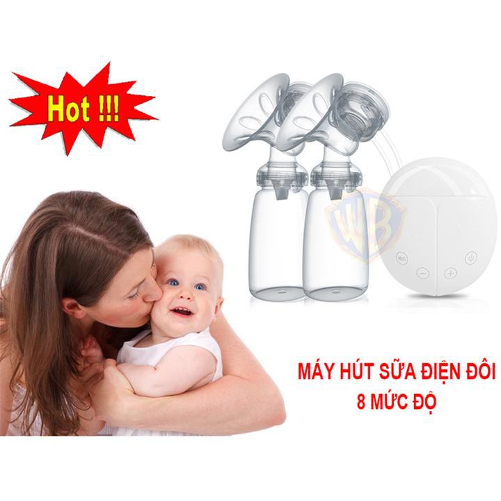 MÁY HÚT SỮA - ĐIỆN ĐÔI REAL BUBEE - CÓ CHẾ ĐỘ MASSAGE MUỐN PHÊ HÃY DÙNG THỬ