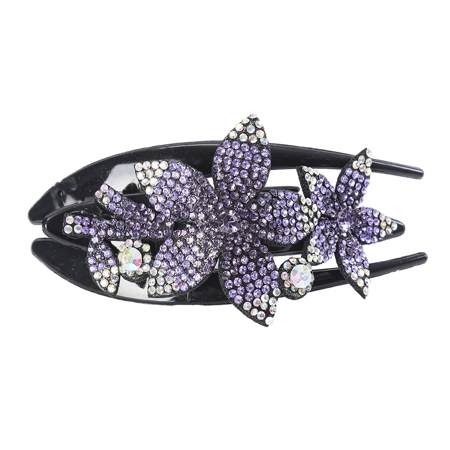 Kẹp tóc càng cua hợp kim trang trí bông hoa đính đá xinh xắn thời trang cho nữ