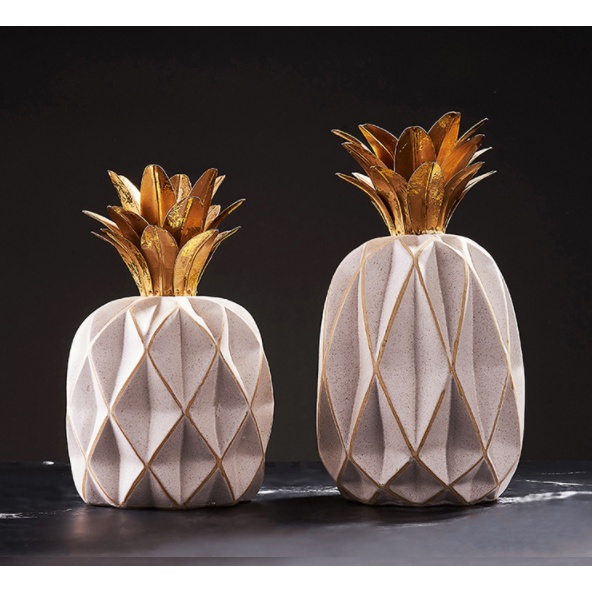 Tượng trái thơm giả trang trí nhà cửa phong cách Bắc Âu sang trọng-mang ý nghĩa may mắn cho gia chủ-trưng bày quà tặng