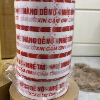 1 cuộn Băng keo niêm phong in sẵn chữ “ Hàng dễ vỡ “