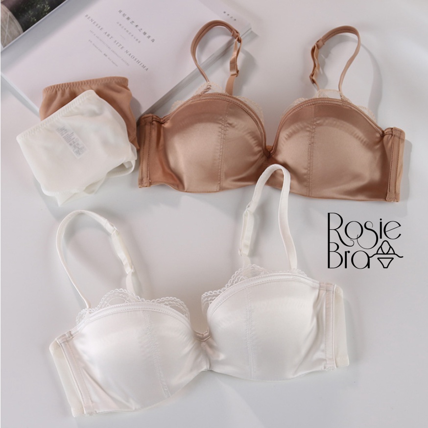 Bộ Đồ Lót Có Gọng Đệm Mỏng Vải Satin S125