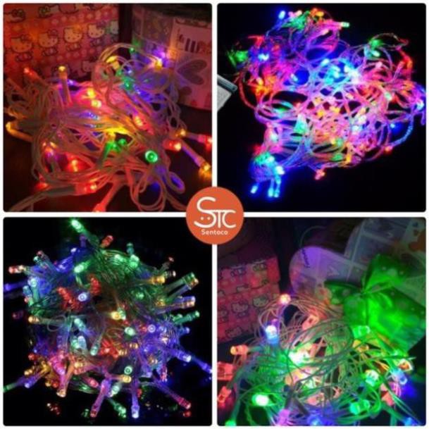 Dây đèn led nháy 8 mét nhiều màu