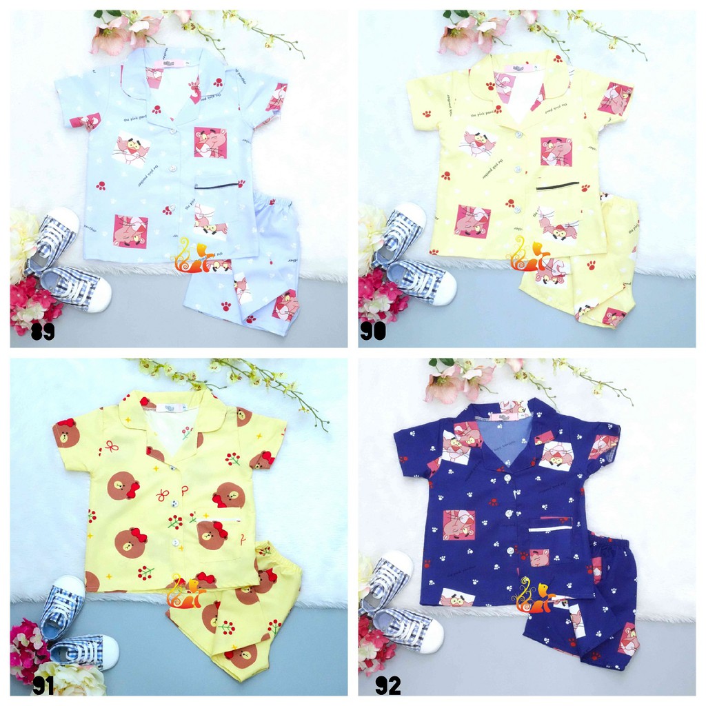 Size số 4 - Đồ Mặc Nhà "Quần Đùi" Pijama Kate Thái - Cho Bé 13 - 17kg. Từ 2 tuổi - 4 tuổi (Phần 5)