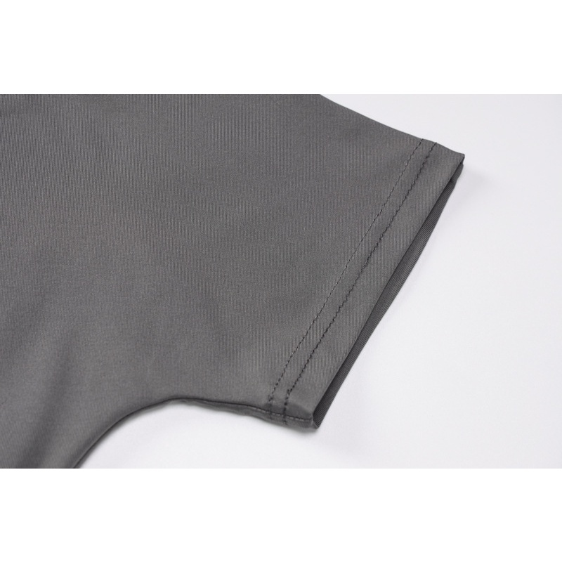 Set Áo Thun Tay Ngắn Cổ Tròn In Chữ Phối Chân Váy Lưng Cao Thời Trang Trẻ Trung Cho Nữ