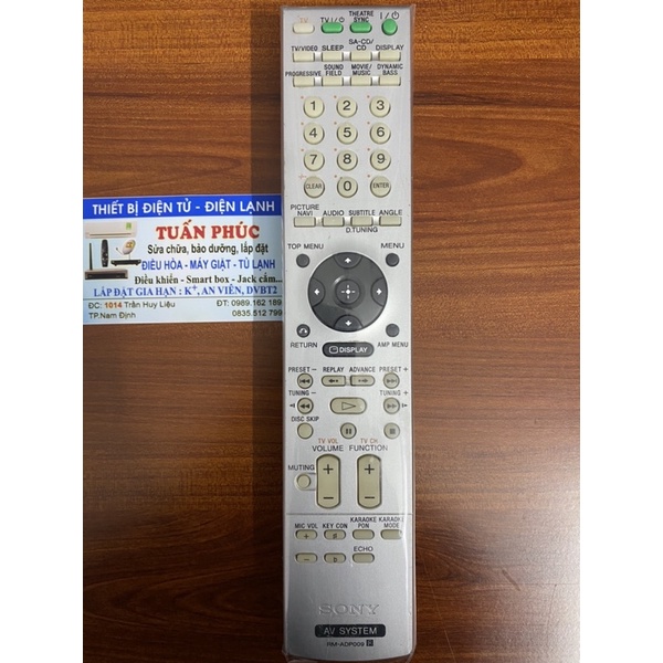 Remote điều khiển dàn loa SONY