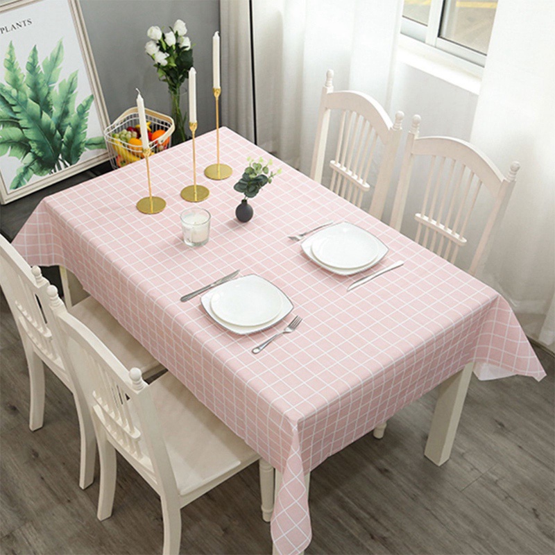 Khăn Trải Bàn PVC Chống Nước/Dầu Hình Chữ Nhật Trang Trí Nhà Bếp/Tiệc Tùng