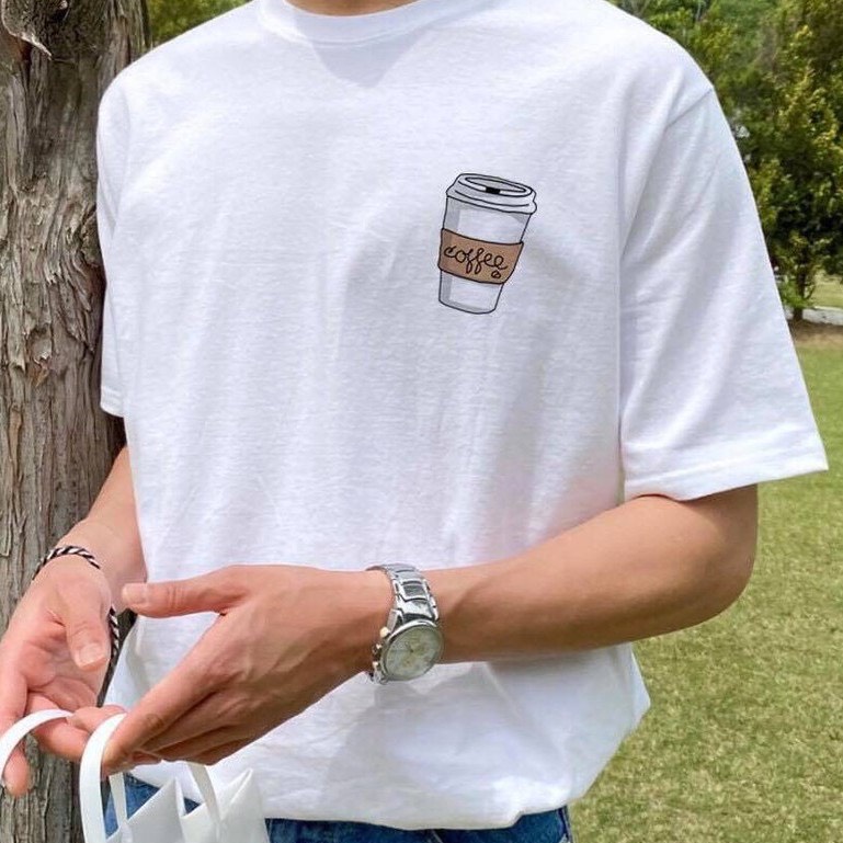 [UNISEX] Áo thun in hình ly cà phê