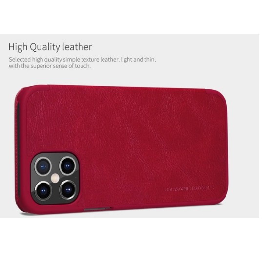 Bao da Nillkin Qin Cho iPhone 12/ 12 Pro/ 12 Pro Max Chính hãng da xịn - có khe để thẻ | BigBuy360 - bigbuy360.vn