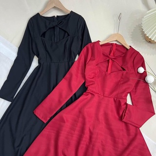 đầm xoè khoét ngực( kèm ảnh thật)