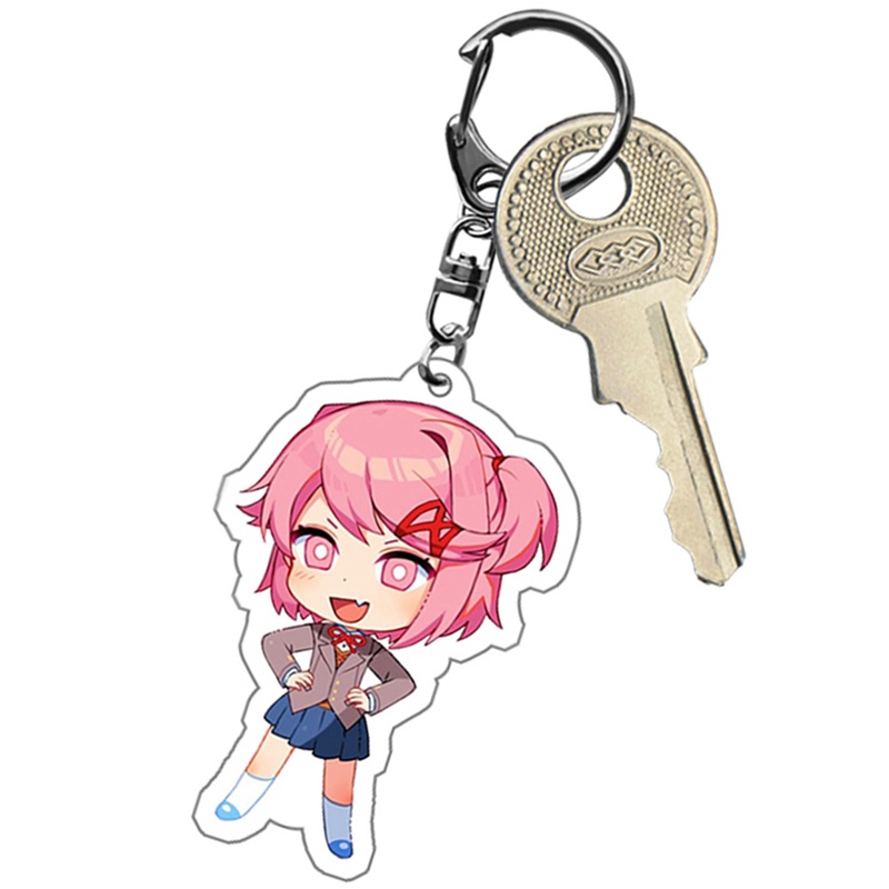 Móc Khóa Nhựa Acrylic Hóa Trang Nhân Vật Sayori Yuri Natsuki Monika