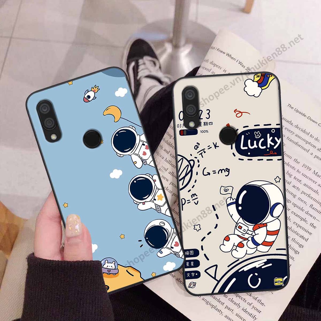 Ốp lưng Xiaomi Redmi 7 hình phi hành gia, roro jump, điện tử dễ thương - Giá rẻ tốt nhất