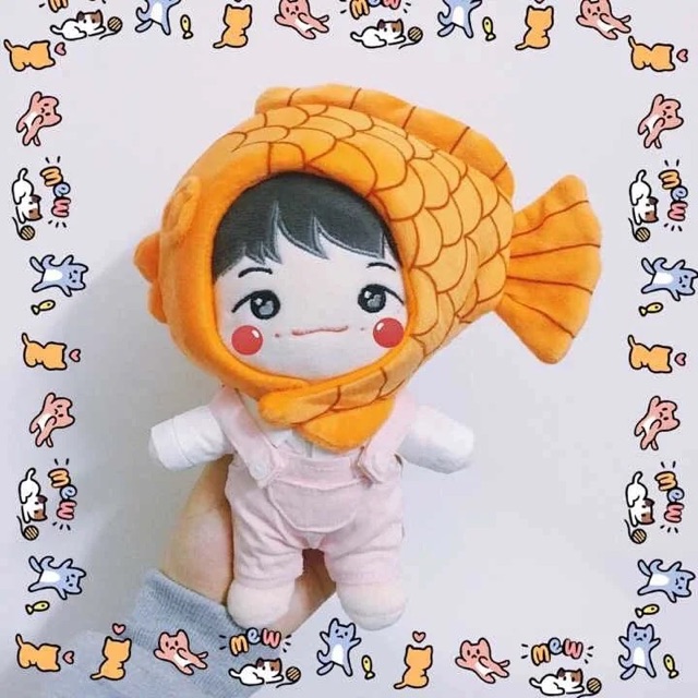 Mũ bánh cá cho doll 15,20cm