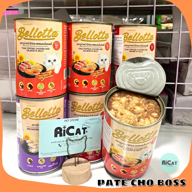 Pate Cho Mèo BELLOTTA Cá Ngừ Thật⚡️Nội địa THÁI⚡️Lon 400g đủ vị