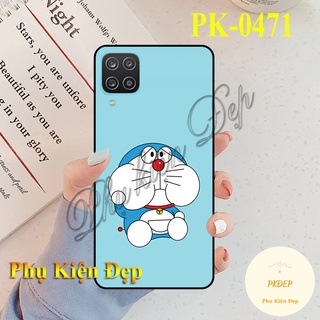 Ốp lưng SamSung Galaxy A12 viền đen in hình Đô Rê Mon