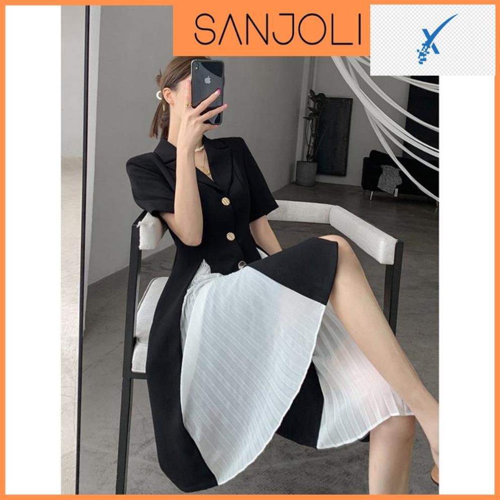 👚👗👚👗 Đầm Xòe Công Sở Nữ SANJOLI, Váy Đi Dự Tiệc Cưới Thiết Kế Dáng Dài Sang Trọng VD056 👚👗