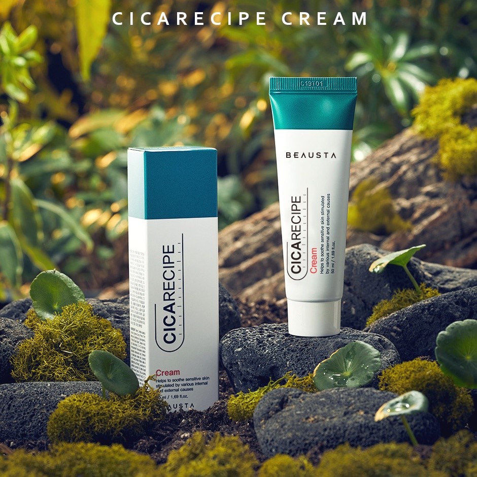 Kem dưỡng ẩm chiết xuất rau má Beausta Cicarecipe Cream 50ml/ 15ml - WANYI VN