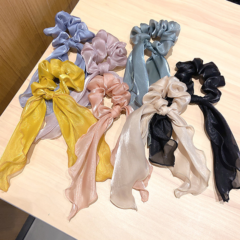 Dây Chun Buộc Tóc Đính Nơ Xinh Xắn Dành Cho Nữ