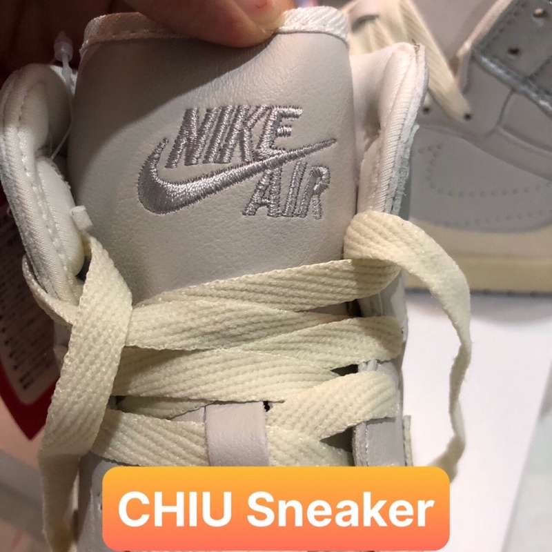 [ CHIU Sneaker 1 ] Giày thể thao Jordan cổ cao bạc travits phiên bản độc lạ hiếm da thật