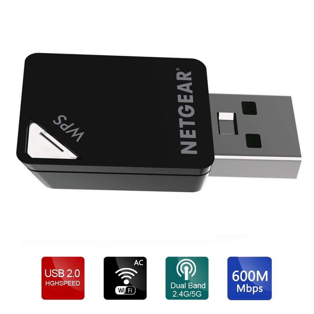 Netgear A6100 AC600 Dual Wi-Fi USB Mini Adaptor Bộ 5Ghz dây không thu Y9L5 | BigBuy360 - bigbuy360.vn