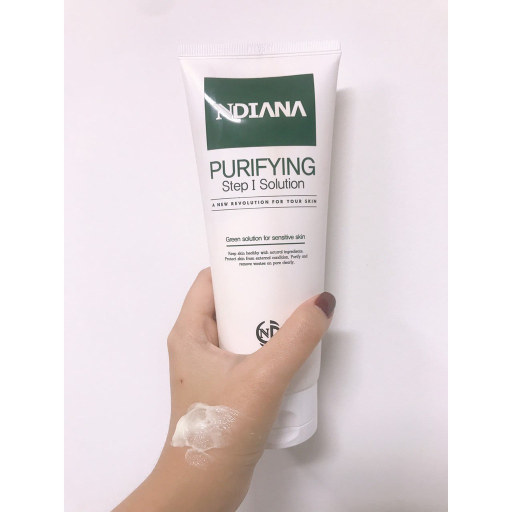 Mặt nạ mụn khóa ẩm Hàn Quốc Ndiana Purifying gel rửa 200ml - Hàng chính hãng