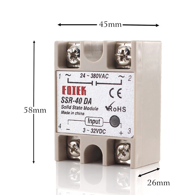 Mô Đun Rơ Le Màu Trơn Sành Điệu Sr-40DA S40D S40D 40A 2443000