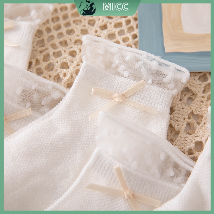 Vớ Cotton Ren Thời Trang Cho Bé Gái Từ 8-12 Tuổi