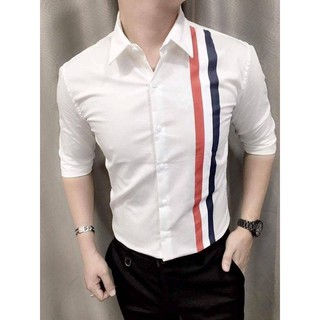 Áo sơ mi nam lụa kẻ sọc cao cấp loại 1 ms023