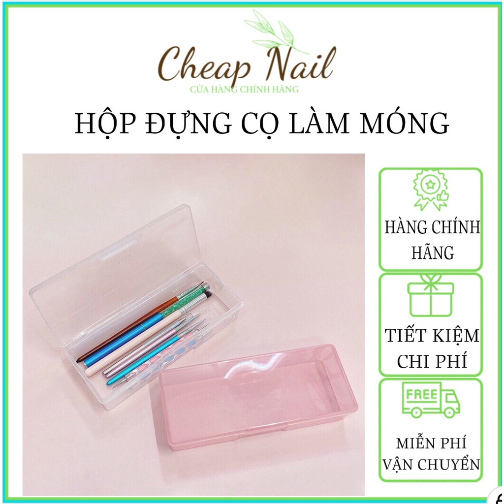 Hộp nhựa đựng dụng cụ Cheap Nail làm nail chuyên dụng