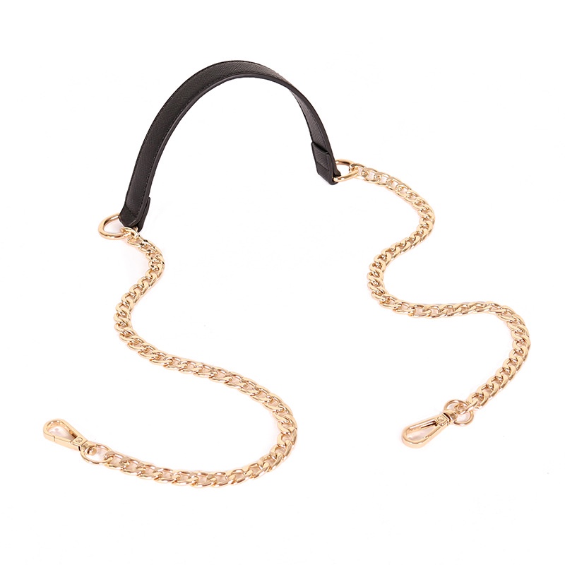 Dây Đeo Túi Xách Xích Phối Quai Da Đen 13mm L1445 - LoanTay