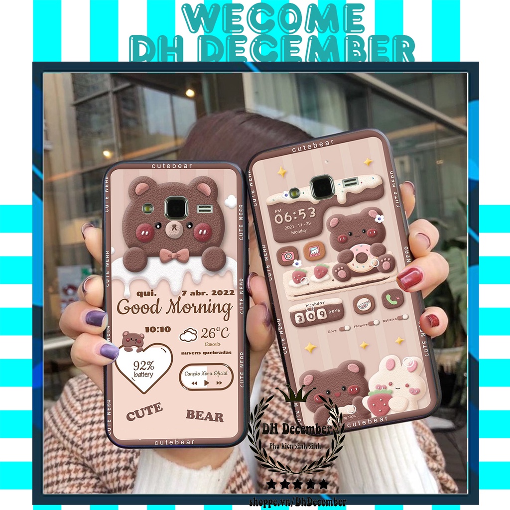 Ốp lưng Samsung J3 2015 / J5 2015 / J7 2015 in hình 3D GẤU HỒNG-GẤU BE3R -XINH XẺO CỰC ĐẸP