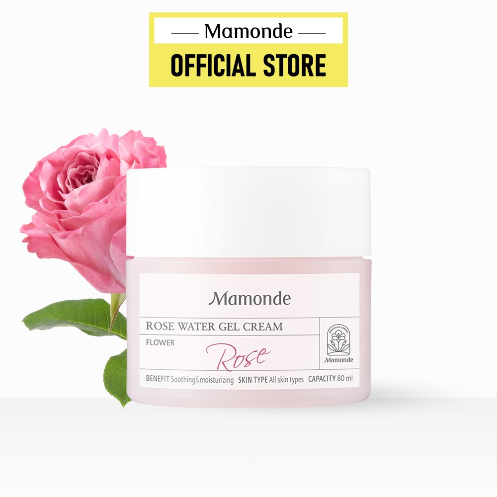 Kem dưỡng ẩm dịu da dạng gel hoa hồng Mamonde Rose Water Gel Cream 80ml