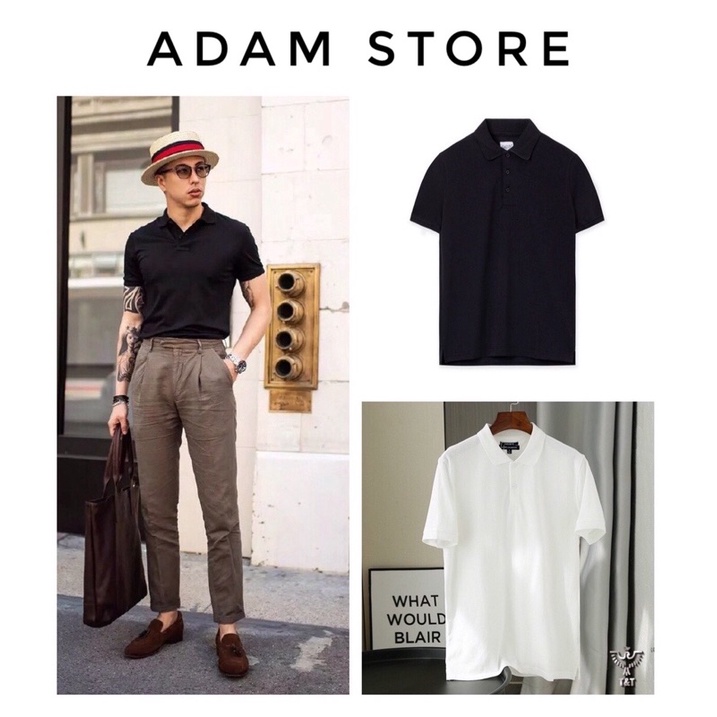 ADAM STORE - Áo Polo Nam Tay Ngắn Cơ bản Xuất Dư Cao Cấp Dành Cho Nam | BigBuy360 - bigbuy360.vn