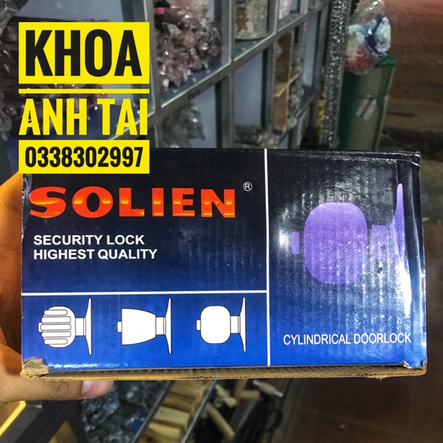 Khoá đấm tròn Solien chính hãng