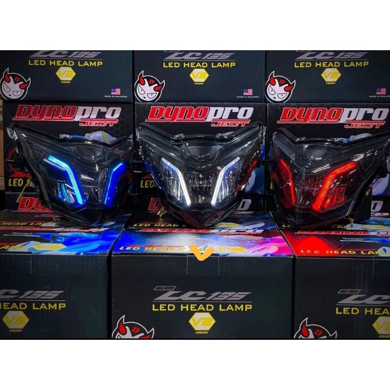 Chóa Trước Led Dynopro dành cho LC135 exciter 135 V4-V6 chính hãng Malaysia