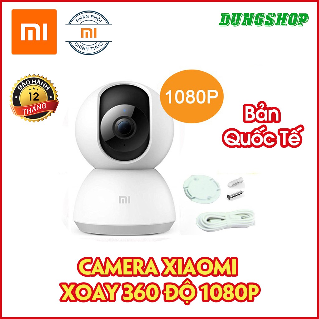 [Bản Quốc Tế] Camera Xiaomi Xoay 360 Độ phân giải 1080p - Digiworld phân phối (Không gồm củ sạc)