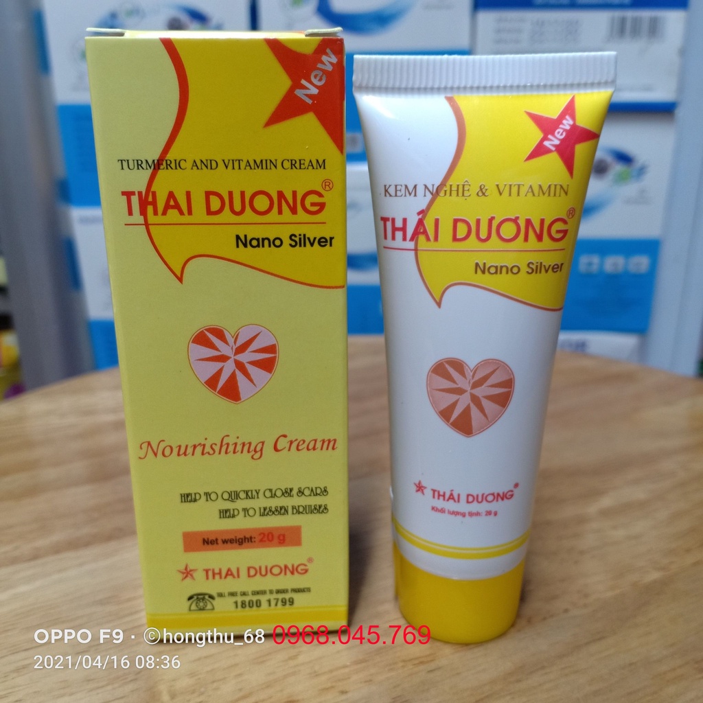 KEM NGHỆ & VITAMIN THÁI DƯƠNG tuýp 20g