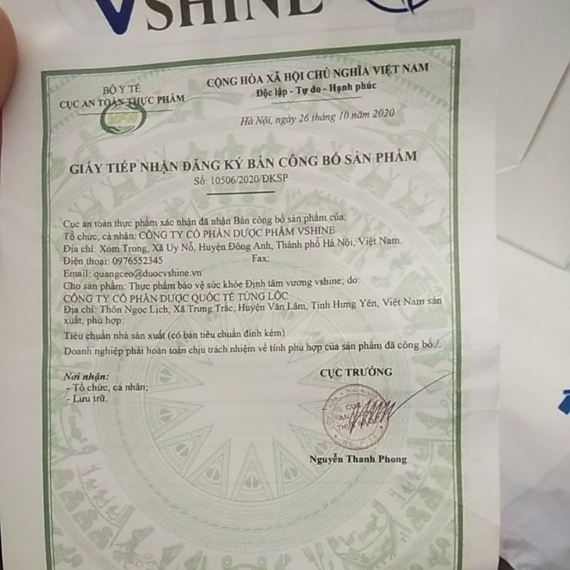Định Tâm Vương vshine
