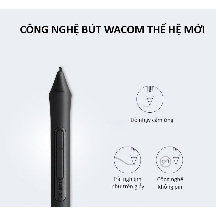 Bảng Vẽ Điện Tử Wacom Intuos Bluetooth CTL-4100WL/K0-C Kết Nối OTG Với Điện Thoại Android