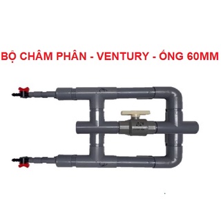BỘ CHÂM PHÂN 60mm HAI BÊN - VENTURI 60MM BỘ ĐÔI