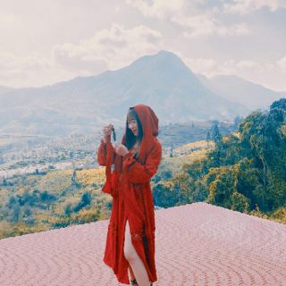 [ ORDER] Đầm BOHEMIAN đỏ đô . ( Có ảnh thật )