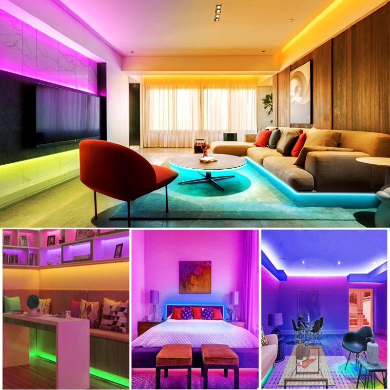Dải Đèn Led 5V USB SMD 2835 RGB Điều Khiển Ứng Dụng Dùng Trang Trí